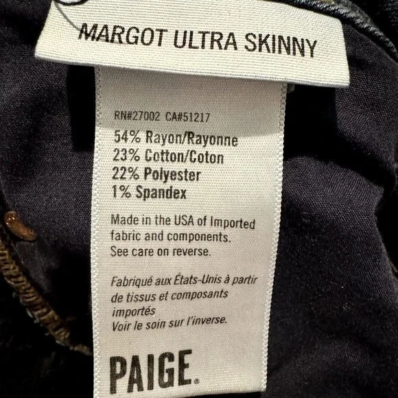 Paige Margot Ultra Skinny Jeans | Size 30 - Picture 7 of 7